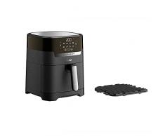 Tefal EY5058 Easy Fry & Grill Precision Freidora de aire caliente, tecnología 2 en 1 (freidora de aire caliente y parrilla), pantalla digital, capacidad: 4,2 litros, 8 programas automáticos, negro, XL