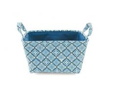 Galileo Casa 2423406 MATTONELLA cesta, rectangular, Blanda, avellanada, 35 x 25 x 20 cm, azul