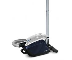 Bosch BGS5330A - Aspiradora (800 W, 34 kWh, Aspiradora cilíndrica, Sin bolsa, 3 L, Negro, Azul, Plata)