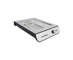 TPI-680, tostador plano, 680W, 2 resistencias, acero antihuella / negro