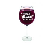 Big Mouth Toys BMWG-GL Copa de vino de boca grande, de plástico