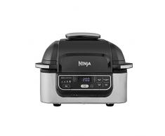 Ninja Foodi AG301EU Parrilla y freidora de aire, 4 raciones, cerámica antiadherente, 1760 W, Negro