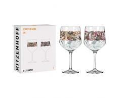 RITZENHOFF 3691002 Sombra Fauna #2 - Juego de vasos de cristal (720 ml)