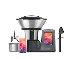 Taurus Mycook Touch - Robot de Cocina con wifi, 1600W, 2L, hasta 140º, multifunción, miles de recetas gratuitas e ilimitadas, app mycook, conectividad con tu smartphone, vaporera, cestillo