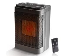 tEEZErshop 1500W Calentador Cerámico Rápido |Ahorro de Energía LED&Silencioso Calentador Eléctrico con Termostato|Mecanismos de Protección|Temporizador de 12H|3 modos diferentes (ventilador)