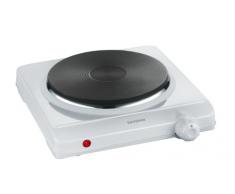SEVERIN Hornillo de Mesa, Placa Calorífica (1x Ø 18,5 cm), Termostato Regulable, DK 1091, 1 fuego, Blanco
