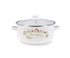 CACEROLA 24CM ACERO ESMALT MEMORY QD