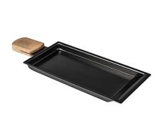 KUHN RIKON Sartén para raclette con mango de madera, mango ergonómico, antiadherente