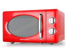 Orbegozo MI 2020 - Microondas con 20 litros de capacidad, 6 niveles de potencia, temporizador hasta 30 minutos, diseño vintage, 700 W de potencia