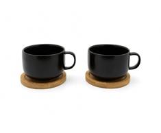 Bredemeijer - Taza de té Umea 250ml nero juego de 2