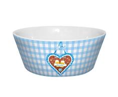 Infinite by GEDA LABELS (infkh) 13403 Oktoberfest de corazón Cuenco, Cuenco de porcelana, cuenco, cuenco de desayuno (, – Cuenco de postre, color azul