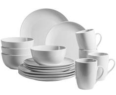 Mäser Vajilla de porcelana Barca, color blanco