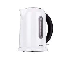 MPM MCZ-49 Hervidor de Agua Eléctrico Inalámbrico de Acero Inoxidable, 1,7 Litros, 2200W, Libre de BPA, Blanco