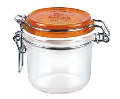 Tarro hermético con tapa naranja, 0,2 litros