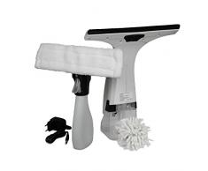 LINEA TIELLE LIFE TECHNOLOGIES EM109 Gotas limpiacristales Recargable – Rasqueta Manual – Aspirador de Fugas a batería – Limpieza de Cristales y Ventanas, Plástico