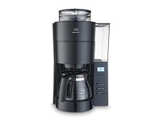 Melitta Aromafresh 1021-05, Cafetera de Goteo con Molinillo, Jarra de vidrio, Temporizador, Protección Antical, Programable, Depósito Extraíble, 1000 W, 1.25 litros, Negro