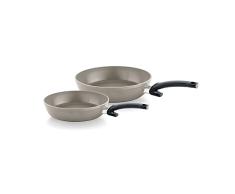 [Exclusive to Amazon] Fissler Ceratal Comfort - Juego de 2 sartenes de aluminio con revestimiento de cerámica (24 + 28 cm) antiadherente - Inducción