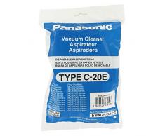 Original Panasonic C20E bolsas de papel para aspirador (Incluye 5 Bolsas del Polvo)