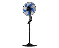 Taurus Boreal 16CR - Ventilador de pie digital, Altura hasta 130cm, 5 aspas, 40cm de diámetro, 3 velocidades, Temporizador 7,5h, Sistema de oscilación e inclinación, Base redonda, Silencioso 60 dBA