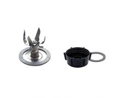 Oster 004980-050-000 - Cuchilla 6 puntas con anillo de sellado (picador de hielo) + 004902-050-000 - Base de batidora de vaso (color negro) y anillo de sellado