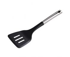 Xavax 00111426 - Espátula de cocina (Espátula para servir, Negro, Nylon, Acero inoxidable, 200 °C, 9,6 cm, 92 g)
