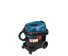 Bosch Professional GAS 35 L SFC+ - Aspirador multiuso, boquilla para aspiración en seco y húmedo, 1380 W, depósito de 23 litros netos, depósito de agua de 19,2 litros