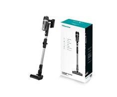 Hisense HVC6264BK Aspirador Escoba sin cable, 25.2V, hasta 45 minutos de autonomía, negro, indicador LED de carga y luces LED en cepillo para mejorar la limpieza
