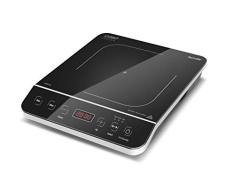 Caso 2008 Touch 2000 - Placa de inducción, vitrocerámica, color negro y plateado
