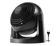 Woozoo, Ventilador de mesa silencioso, potente y portátil, 23m², Alcance 15m, Inclinación vertical de 360°, Dormitorio - Woozoo PCF-HE18 - Negro