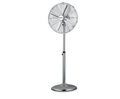 Sogo VEN-SS-21055 Ventilador de pie de Metal oscilante Base Redonda, 40 cm, 50 W, Plata