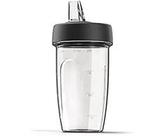 Kenwood KAH740PL Blend Xtract - Batidora deportiva (batidos, zumos, batidos, accesorios para robot de cocina, apto para todos los procesadores de cocina Kenwood Chef, 2 vasos de 0,6 L), color gris