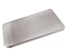 Paderno World Cuisine 20 7/8 pulgadas por 12 3/4 pulgadas placa de escurridor de acero inoxidable para hotel Pan – 1/1