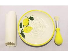 Josko Produkte 2741 - Juego de platos de rallador, cerámica, color blanco