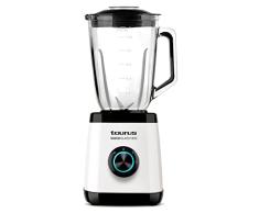 Taurus Succo Glass 1300 Batidora de Vaso, W, 1.5 litros, Cristal, 2 Velocidades, Blanco
