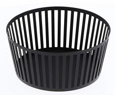 YAMAZAKI Home 3812 Torre Frutero de Acero Rayado Negro