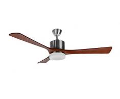 Orbegozo CP 97132 - Ventilador de techo con palas de madera natural, mando a distancia, luz LED, 136 cm de diámetro, 3 velocidades, temporizador de 1, 2, 4 y 8 horas, 70 W de potencia