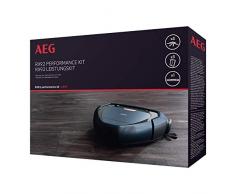 AEG ARK3 Pack Laterales PowerBrush, 3 filtros XXL Lavables, 1 Cepillo Principal, Compatible con Aspirador Robot RX9.2, Negro