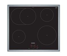 Siemens EW645CFB2E hobs Negro, Acero inoxidable Integrado Con - Placa (Negro, Acero inoxidable, Integrado, Con placa de inducción, Vidrio y cerámica, 2200 W, 14,5 cm)