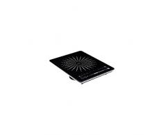 Jata VIN145 Placa de Inducción Portátil, Placas de 12 a 26 cm de Diámetro, 8 Funciones, Controles Táctiles, Display LED, Regulador Deslizante de Temperatura, Potencia 2100 W, Cristal de 4 mm
