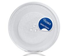 VIOKS 47077-BH-1 Plato Giratorio con 3 Patas para microondas de 340 mm de diámetro LG 3390W1A029A, Cristal, Transparente