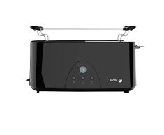FAGOR - Tostador LONGTOAST de una ranura larga 980W de potencia y exterior completo negro birllante. 7 niveles de tostado. 3 funciones integradas.