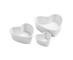 Premier Housewares Set 3 Cuenco Para Aperitivos Blanco