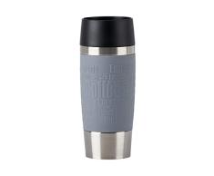 Emsa N20127 Travel Mug Classic | 360 ml | Termo | Termo | 0,36 litros | 4 h caliente 8 h frío | Sin BPA | 100% hermético | a prueba de fugas | Apertura para beber 360° | Gris | 1 unidad (1 unidad)