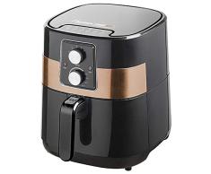 Bestron AAF7003CO XXL Freidora de Aire Caliente, con tecnología Prepair y función de Temporizador, 4 litros de Capacidad, 1300 W, Negro/Cobre, Plástico