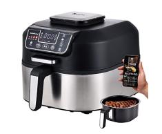 MasterPro Robot de Cocina - Grill Eléctrico, fríe, asa, hornea, freidora sin aceite, deshidrata, cocina con Pantalla LED Táctil, Temporizador, Sin BPA ni PFOA, 1760W, capacidad 5,6L (BGMP-9148)