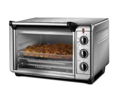 Russell Hobbs Mini Horno Express Air Fry - Horno Eléctrico de Sobremesa, 5 Funciones: Freir Sin Aceite, Hornear, Dorar, Tostar y Mantener Calor, Horno Convección, 1500 W, Capacidad 12,6 L - 26095-56
