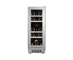 Cata Modelo Vi 30017 X | Vinoteca de encantre Frontal | Capacidad para 17 Botellas | Clase energética B, Vidrio, Acero Inoxidable, Transparent/Silver