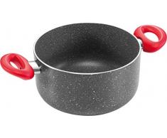 Tescoma Cacerola 24CM MANICO Rosso 4.5L, Acero Inoxidable, Rojo