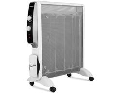 Orbegozo RMN 2075 - Radiador de mica de rápida convección y difusión del calor, 2 potencias de 1000 W y 2000 W, Negro