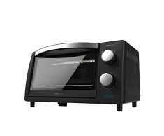 Cecotec Horno de Sobremesa Tostador 10 L Bake&Toast 1000 Gris, 800 W, Puerta de Doble Cristal y Acabados en Acero Inox